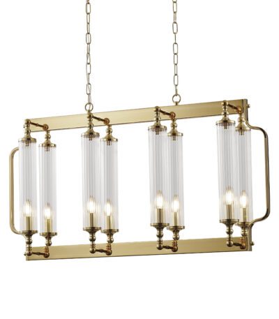 Подвесная люстра Crystal Lux TOMAS SP8 L1000 BRASS