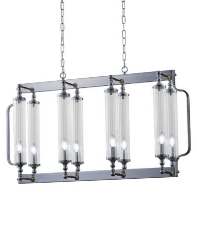 Подвесная люстра Crystal Lux TOMAS SP8 L1000 CHROME