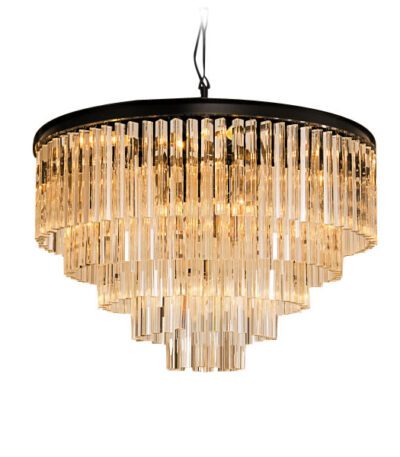 Подвесная люстра Delight Collection 1920s Odeon KR0387P-10A black/amber