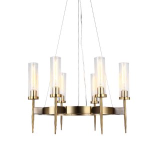 Подвесная люстра Delight Collection Alouette KM0936P-6 brass