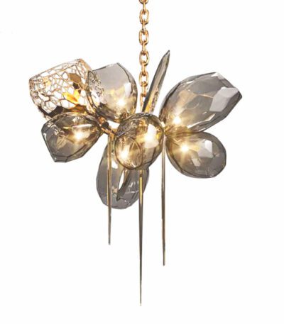 Подвесная люстра Delight Collection Britannica 8898P/AS gold/smoky