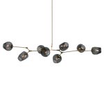 Подвесная люстра Delight Collection Bubble KG0579P-8 brass/smoky