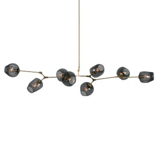 Подвесная люстра Delight Collection Bubble KG0579P-8 brass/smoky