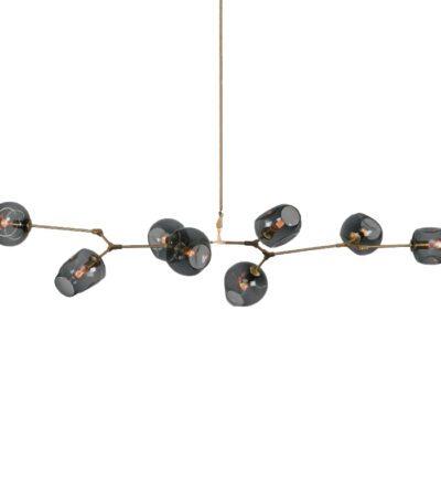 Подвесная люстра Delight Collection Bubble KG0579P-8 brass/smoky