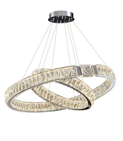 Подвесная люстра Delight Collection D8010P/2R/D800+600 gold/silver