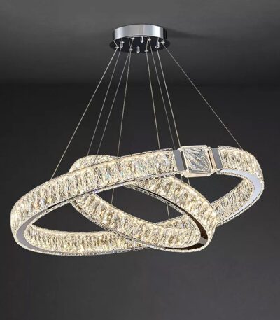 Подвесная люстра Delight Collection D8010P/2R/D800+600 silver