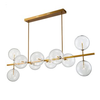 Подвесная люстра Delight Collection Globe Mobile KG0965P-10L brass