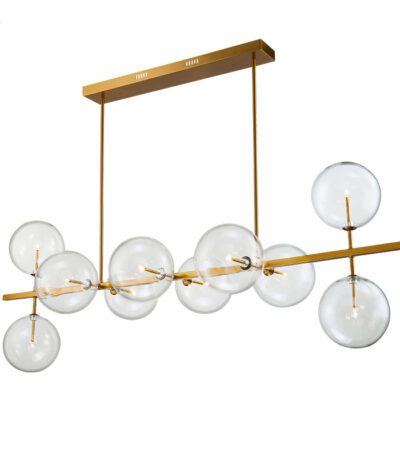 Подвесная люстра Delight Collection Globe Mobile KG0965P-10L brass