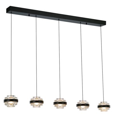 Подвесная люстра Delight Collection Indiana MD22030002-5B black/clear