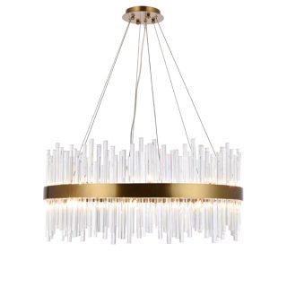 Подвесная люстра Delight Collection KR1209P-12 brass