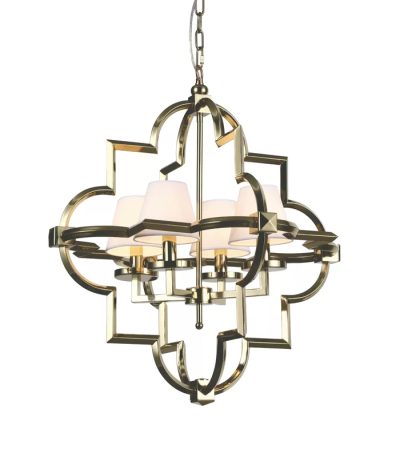 Подвесная люстра Delight Collection Mandeville KM0728P-4M brass/white