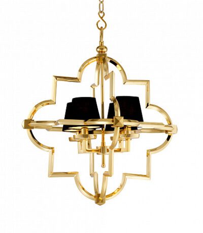 Подвесная люстра Delight Collection Mandeville KM0728P-4M gold/black
