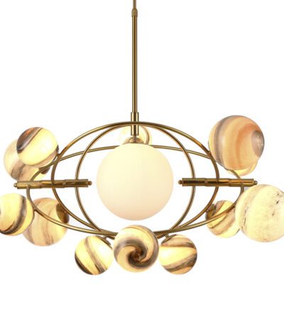Подвесная люстра Delight Collection Planet KG1122P-13B brass
