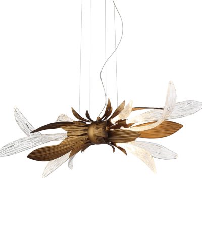 Подвесная люстра Delight Collection RP168416-11 bronze/clear