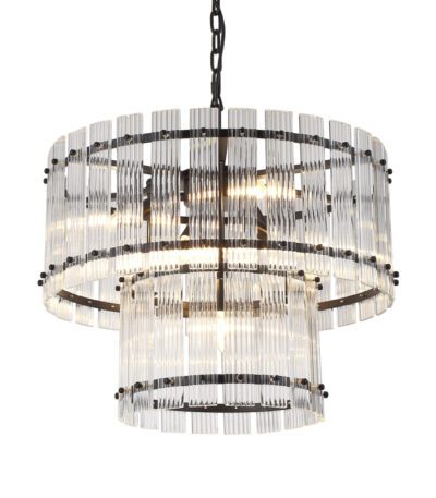 Подвесная люстра Delight Collection Ruby KG1112P-7 black/clear