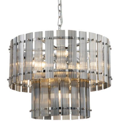 Подвесная люстра Delight Collection Ruby KG1112P-7 chrome/smoky