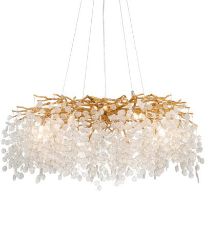 Подвесная люстра Delight Collection Shiro-noda FTB006R-100 brass/clear