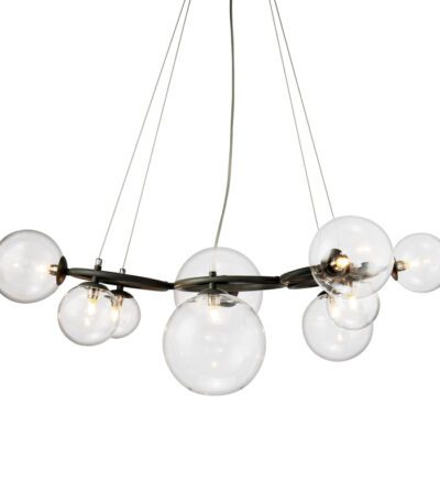 Подвесная люстра Delight Collection Wendt KG1202P-9 grey/clear