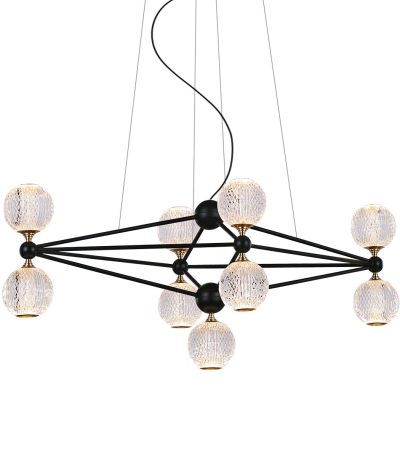 Подвесная люстра DeLight Collection Elliot Diamante MD20022005-9B black/chrome