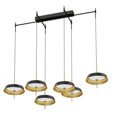 Подвесная люстра DeLight Collection MD18001061-6B  black/gold