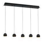 Подвесная люстра DeLight Collection MD21001034-5B black/gold