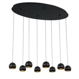 Подвесная люстра DeLight Collection MD21001034-8A black/gold