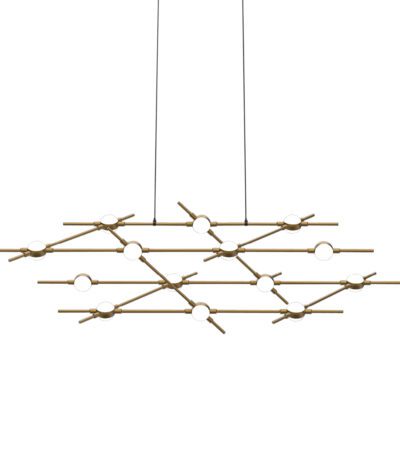 Подвесная люстра DeLight Collection Molecular MD18001067-14A black/gold