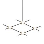 Подвесная люстра DeLight Collection Molecular MD18001067-4A black/gold