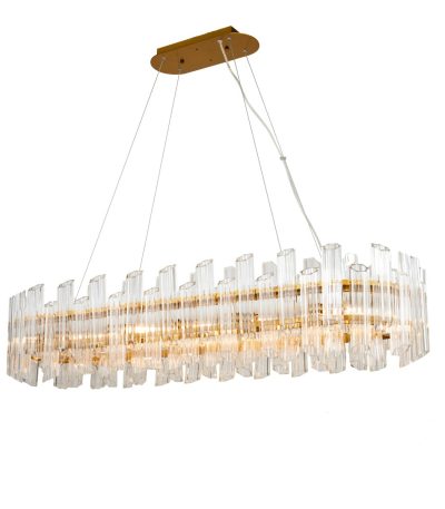 Подвесная люстра DeLight Collection Vittoria KG0769P-12L clear/ brass