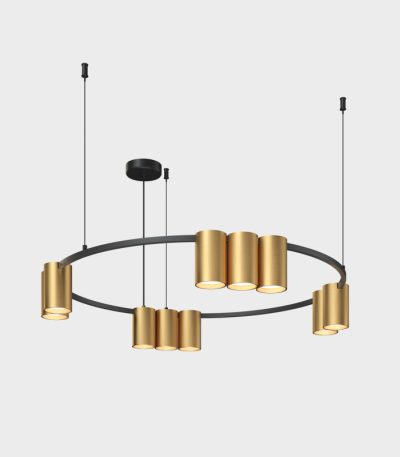 Подвесная люстра Denkirs Orbit DK4065-BK+SG