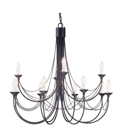 Подвесная люстра Elstead Lighting CB12-BLACK