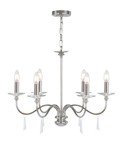 Подвесная люстра Elstead Lighting Finsbury park FP6-POL-NICKEL
