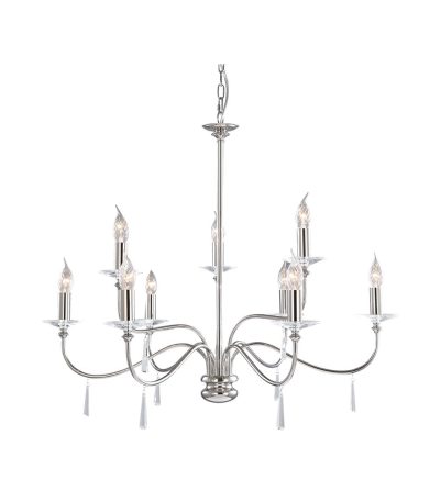 Подвесная люстра Elstead Lighting Finsbury park FP9-POL-NICKEL