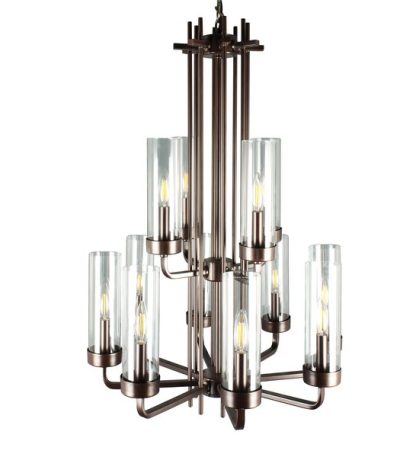 Подвесная люстра Elvan LU-61001/12-E14-Bk