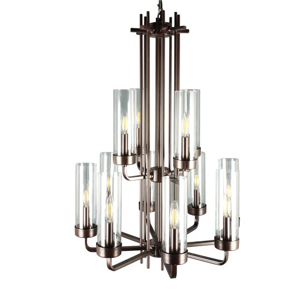 Подвесная люстра Elvan LU-61001/12-E14-Bk Подвесная люстра Elvan LU-61001/12-E14-Bk