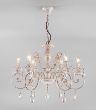 Подвесная люстра Eurosvet 10009/6 золото с белым