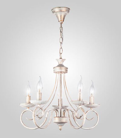 Подвесная люстра Eurosvet 22404/5 белый с золотом