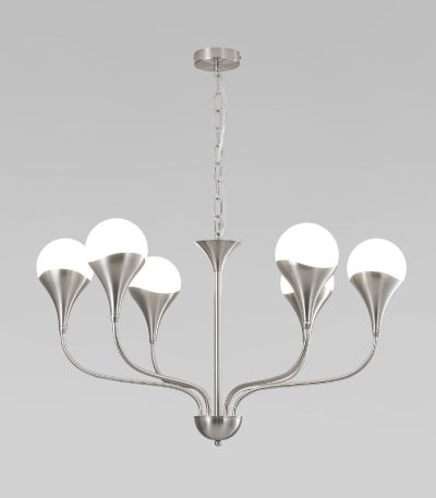 Подвесная люстра Eurosvet 60169/6 никель Smart a068276