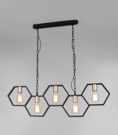 Подвесная люстра Eurosvet 70117/5 черный