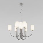 Подвесная люстра Eurosvet Abbey 60164/10 никель Smart a065750