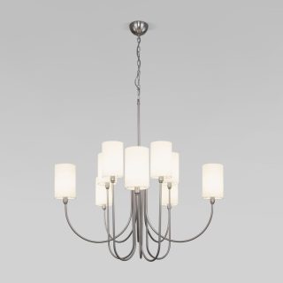 Подвесная люстра Eurosvet Abbey 60164/10 никель Smart a065750