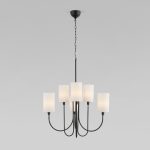 Подвесная люстра Eurosvet Abbey 60164/6 черный Smart a065746