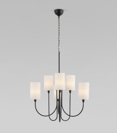 Подвесная люстра Eurosvet Abbey 60164/6 черный Smart a065746