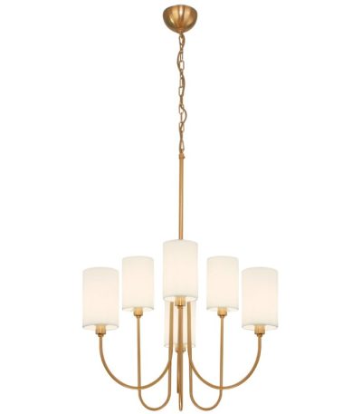 Подвесная люстра Eurosvet Abbey 60164/6 латунь Smart a065745