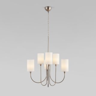 Подвесная люстра Eurosvet Abbey 60164/6 никель Smart a065747