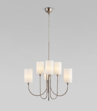 Подвесная люстра Eurosvet Abbey 60164/6 никель Smart a065747