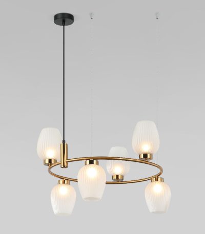 Подвесная люстра Eurosvet Alva 30183/6 латунь Smart a064683