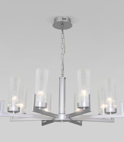 Подвесная люстра Eurosvet Arganie 60133/8 серебро