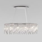 Подвесная люстра Eurosvet Blitz 60159/10 хром/ прозрачный хрусталь Strotskis Smart a065323