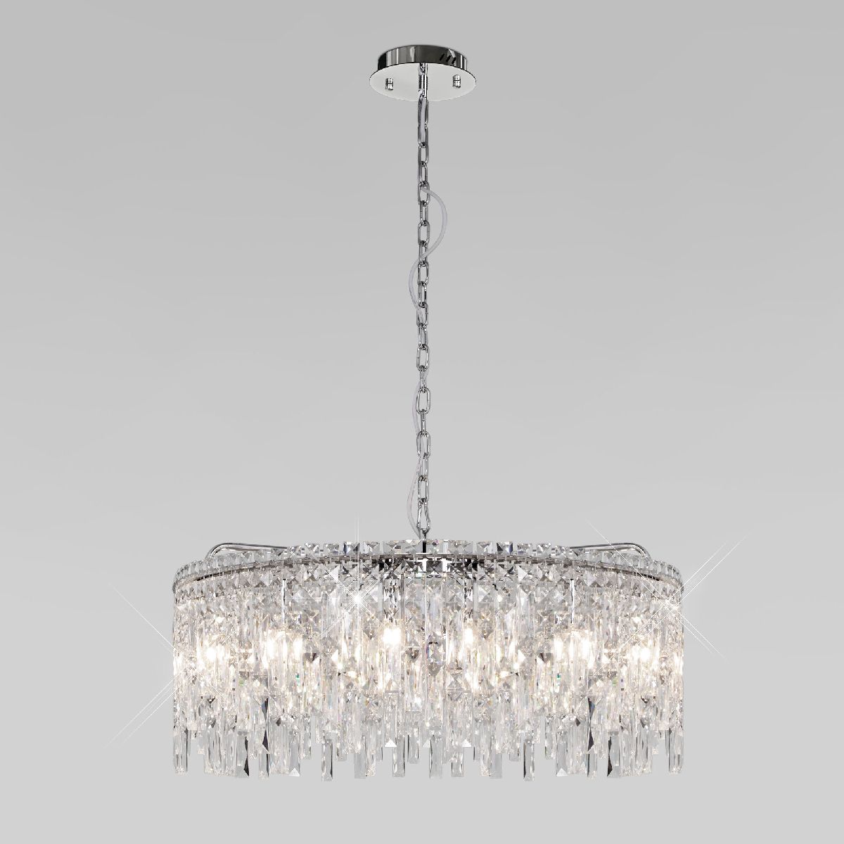Подвесная люстра Eurosvet Blitz 60159 хром/ прозрачный хрусталь Strotskis a065322 Подвесная люстра Eurosvet Blitz 60159 хром/ прозрачный хрусталь Strotskis a065322